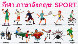 คำศัพท์กีฬา ภาษาอังกฤษ พร้อมคําแปล